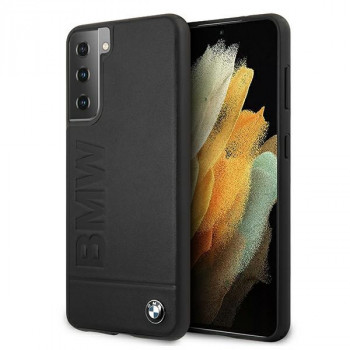 BMW BMHCS21MSLLBK Signature Logo Imprint Hardcase Samsung Galaxy S21+ viedtālruņa maciņš, melns