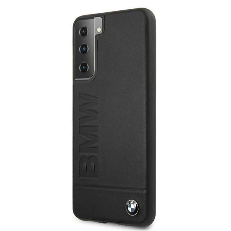 BMW BMHCS21MSLLBK Signature Logo Imprint Hardcase Samsung Galaxy S21+ viedtālruņa maciņš, melns