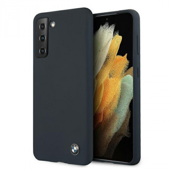BMW BMHCS21MSILNA Silicone Signature Hardcase Samsung Galaxy S21+ viedtālruņa maciņš, Navy