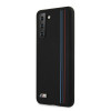 BMW Silicone Stripes M Collection vāciņš Samsung Galaxy S21+ melns (BMHCS21MSIVTBK)