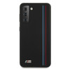 BMW Silicone Stripes M Collection vāciņš Samsung Galaxy S21+ melns (BMHCS21MSIVTBK)