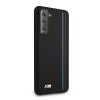 BMW Silicone Stripes M Collection vāciņš Samsung Galaxy S21+ melns (BMHCS21MSIVTBK)