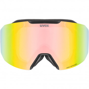 UVEX Evidnt ATTRACT V slēpošanas brilles ar futrāli, Black/Rainbow