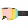 UVEX Evidnt ATTRACT V slēpošanas brilles ar futrāli, Black/Rainbow