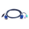 ATEN 2L-5506UP PS/2 uz USB KVM kabelis, 6 m