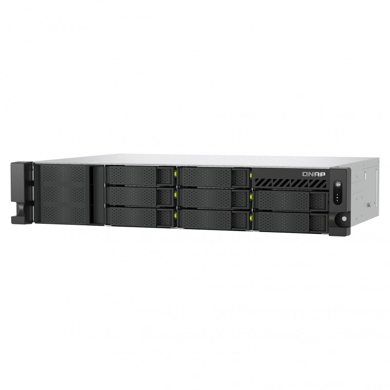 QNAP TS-h1073BXeU-RP-8G 2U rack NAS ar Ryzen Embedded V1780B, 8 GB DDR4 un redundantu barošanas bloku