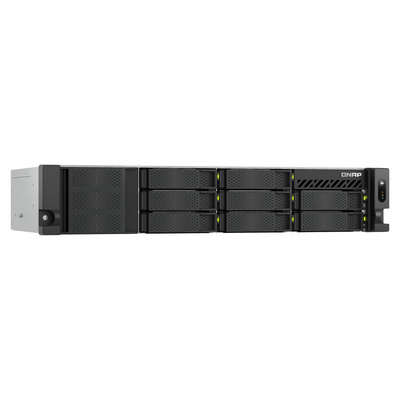 QNAP TS-h1073BXeU-RP-8G 2U rack NAS ar Ryzen Embedded V1780B, 8 GB DDR4 un redundantu barošanas bloku