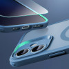 ESR Classic Pro Set HaloLock MagSafe vāciņš ar rūdīto stiklu Apple iPhone 16, Frosted Blue
