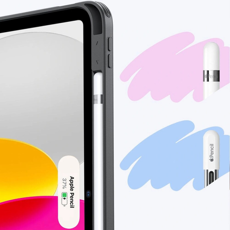 ESR Flip Hybrid vāciņš Apple iPad 10.9" 2022 (10th gen.) / iPad 11" 2025 (11th gen.), melns