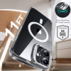 ESR Classic Hybrid Kickstand HaloLock MagSafe vāciņš ar rūdīto stiklu Apple iPhone 16 Plus, caurspīdīgs