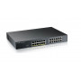 Zyxel GS1915-26v2 26 portu GbE viedais komutators, 24x GbE RJ45 un 2x SFP, rackmount, bez ventilatora (GS1915-26V2-EU0101F)