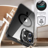 ESR Classic Hybrid Kickstand HaloLock MagSafe vāciņš ar rūdītu stiklu Apple iPhone 16, Clear/Black