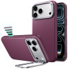 ESR Leather Kickstand MagSafe vāciņš Apple iPhone 17 Pro / 18 Pro, Deep Burgundy