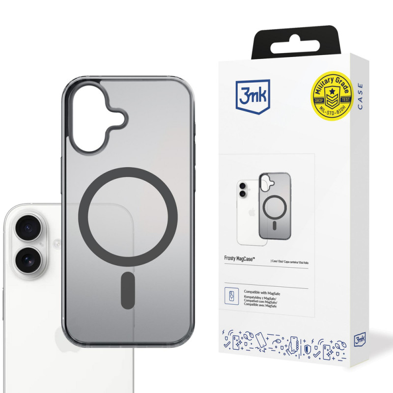 3MK Frosty MagCase vāciņš Apple iPhone 17, melns