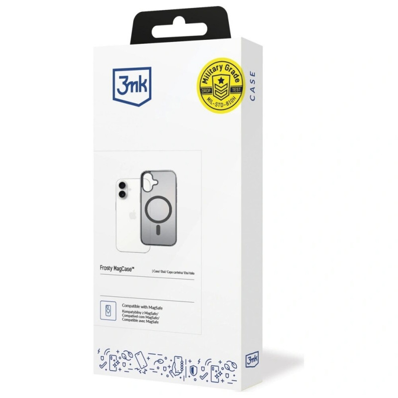 3MK Frosty MagCase vāciņš Apple iPhone 17, melns