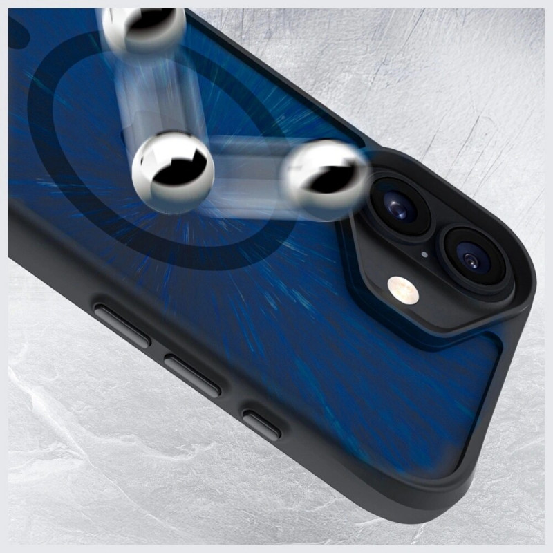 3MK Satin Armor MagCase Apple iPhone 17 apvalks, melns
