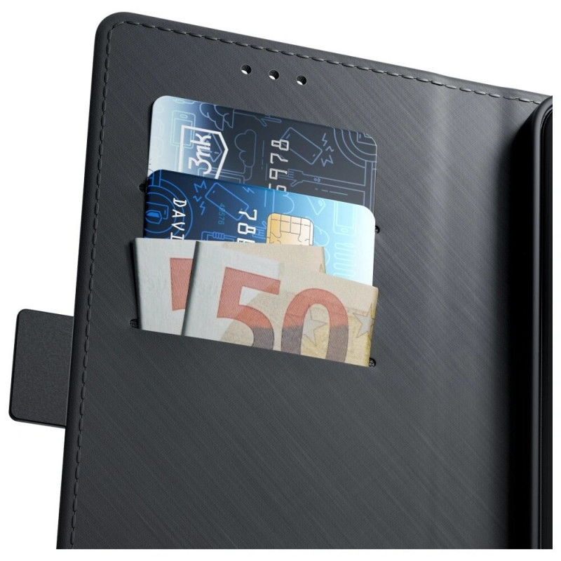 3MK Wallet Case vāku maciņš Samsung Galaxy S25 FE, melns