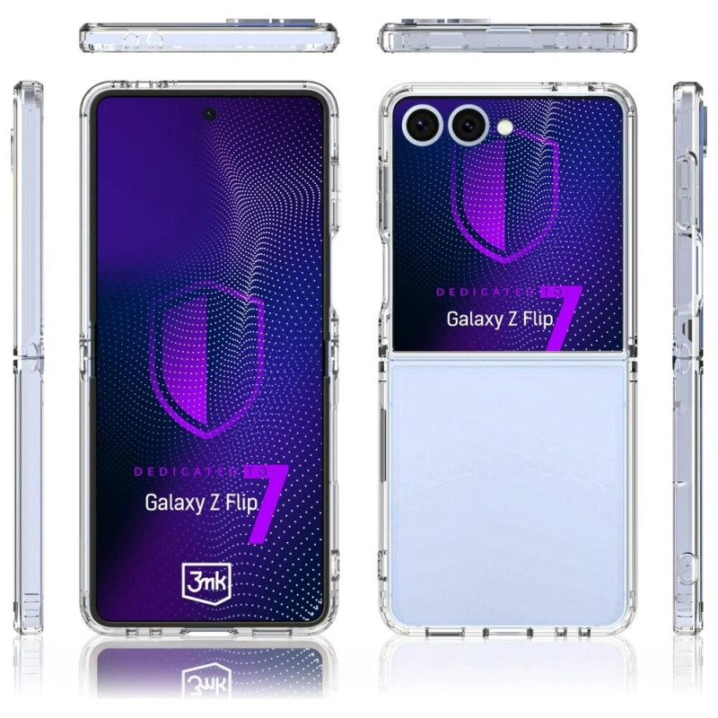 3MK Armor Case vāciņš Samsung Galaxy Z Flip7, caurspīdīgs
