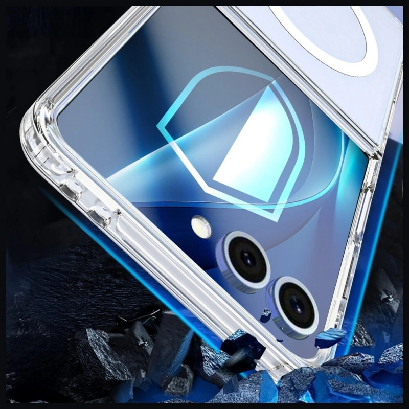 3MK Armor MagCase vāks Samsung Galaxy Z Flip7, caurspīdīgs
