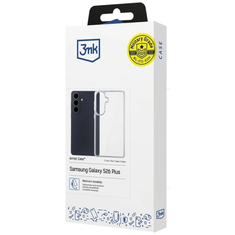 3MK Armor Case vāciņš Samsung Galaxy S26, caurspīdīgs