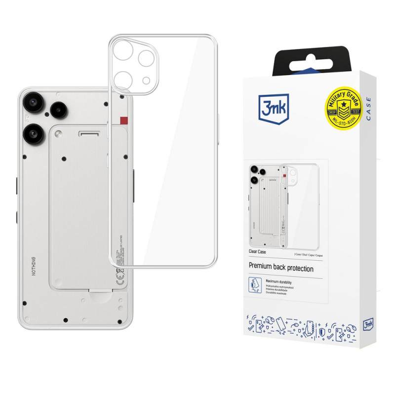 3MK Clear Case vāciņš Nothing Phone (3a) Lite, caurspīdīgs