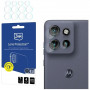 3MK Lens Protection Motorola Edge 60 Neo 5G hibrīda kameras lēcu stikls (4 gab.)