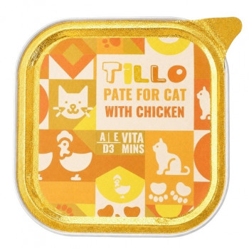 Tillo pate ar vistu mitrā kaķu barība, 100 g