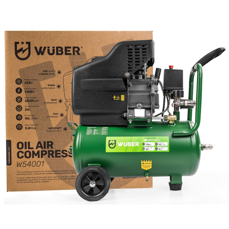 Wuber W54001 eļļas gaisa kompresors, 24 L