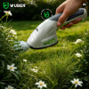 Wuber W23320 bezvadu 2-in-1 dzīvžoga un zāles trimmeris, 7.2 V, 120 mm griešanas garums, USB-C
