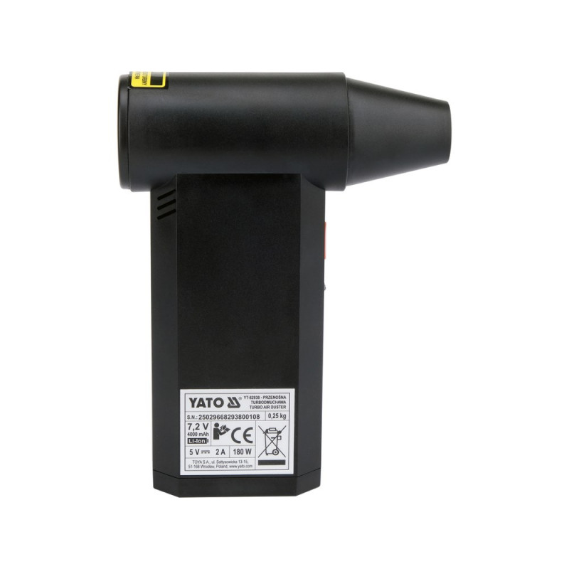 YATO YT-82938 Mini pūtējs, 7.2 V, 135000 rpm