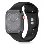 Tech-Protect Silicone siksniņa Apple Watch 4/5/6/7/8/9/SE un Ultra 1/2 (42/44/45/49 mm), melna