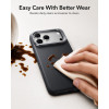 ESR Leather Kickstand MagSafe vāciņš Apple iPhone 17 Pro Max / 18 Pro Max, melns