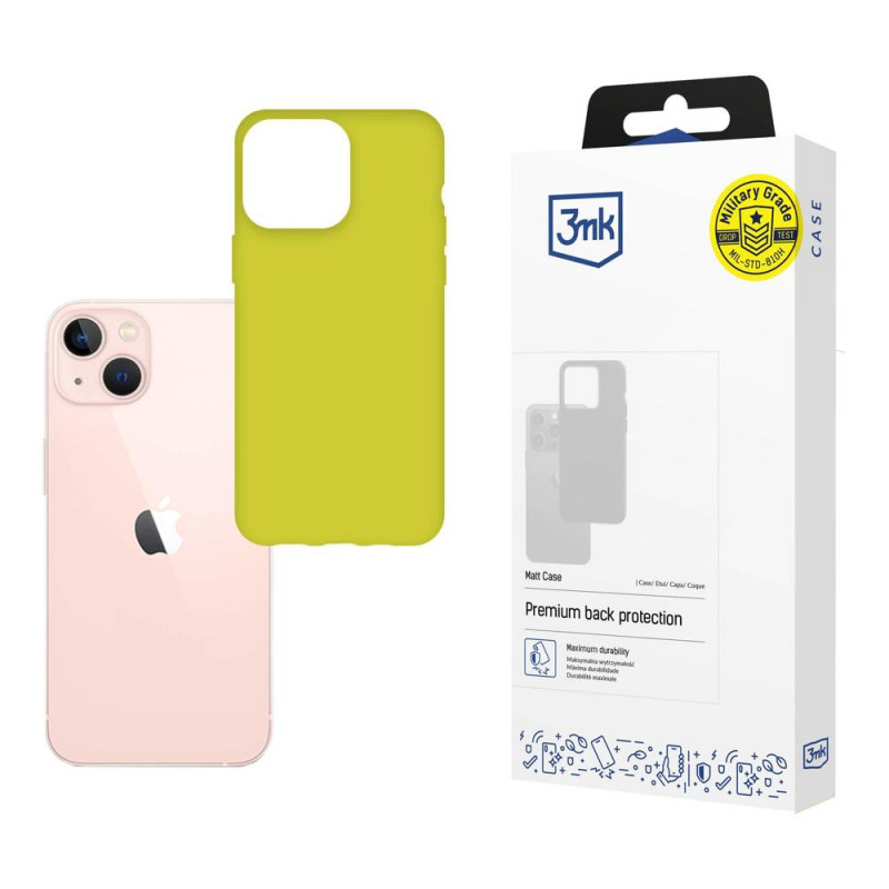 3MK Matt Case Apple iPhone 14 vāciņš, laima zaļš