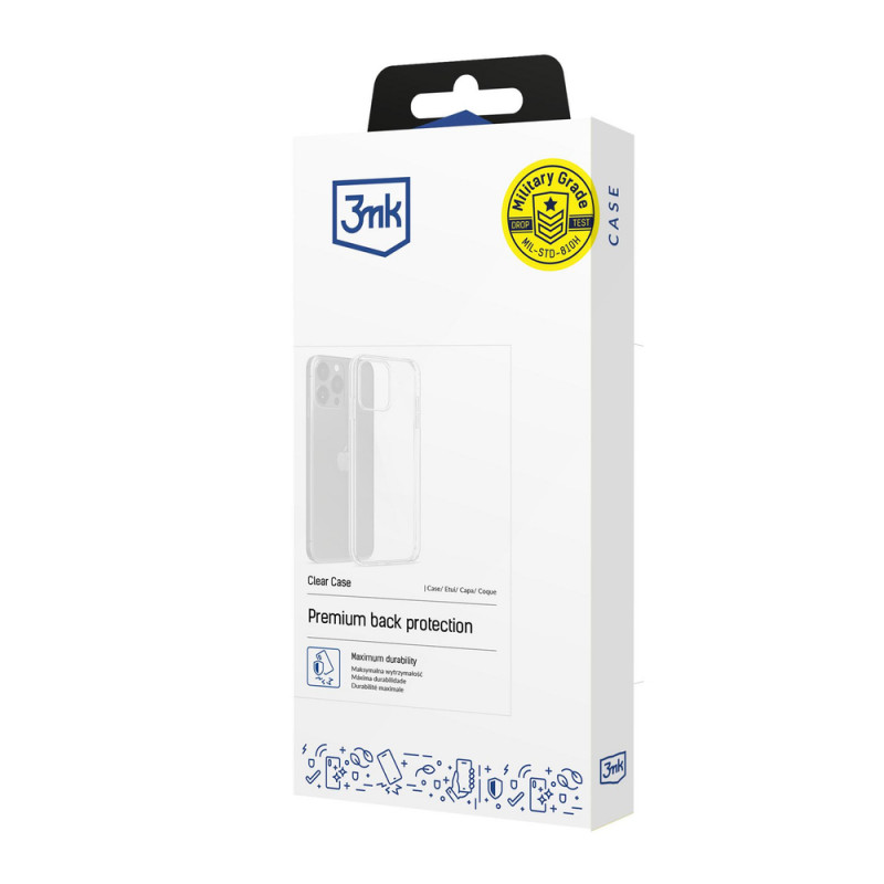 3MK Clear Case viedtālruņa apvalks Samsung Galaxy S23 FE, caurspīdīgs