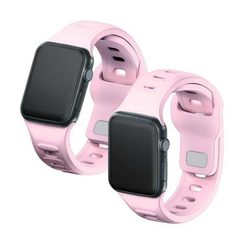 3mk silikona pulksteņa siksniņa Apple Watch 42/44/45/49 mm, powder pink