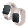 3mk silikona pulksteņa siksniņa Apple Watch 42/44/45/49 mm, pink-beige / latte