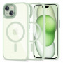 Tech-Protect MagMat MagSafe apvalks Apple iPhone 15, Green/Clear