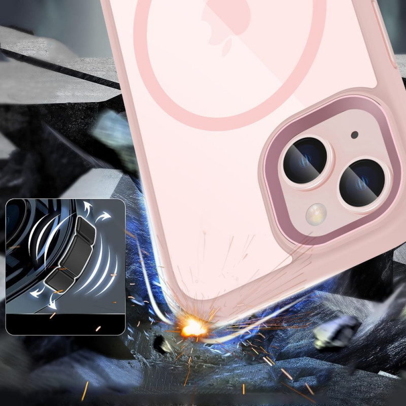Tech-Protect MagMat MagSafe Apple iPhone 15 vāciņš, Pink/Clear