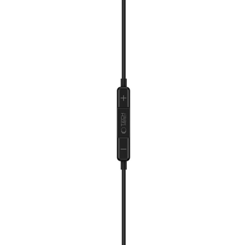 Tech-Protect Ultraboost Core G3 Mini Jack 3.5 mm vadu austiņas, melnas