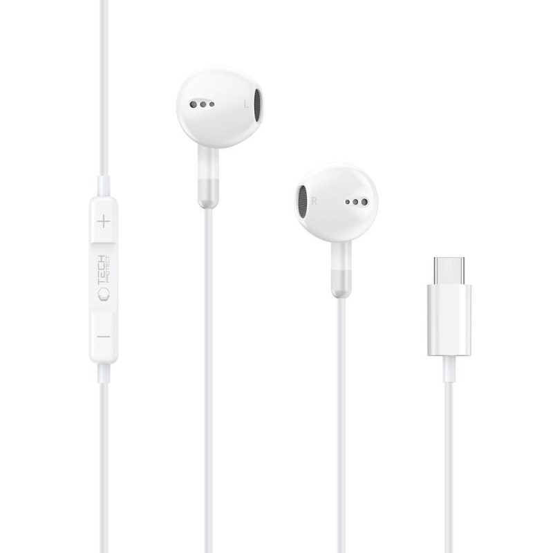 Tech-Protect Ultraboost Core G4 USB-C vadu austiņas, baltas