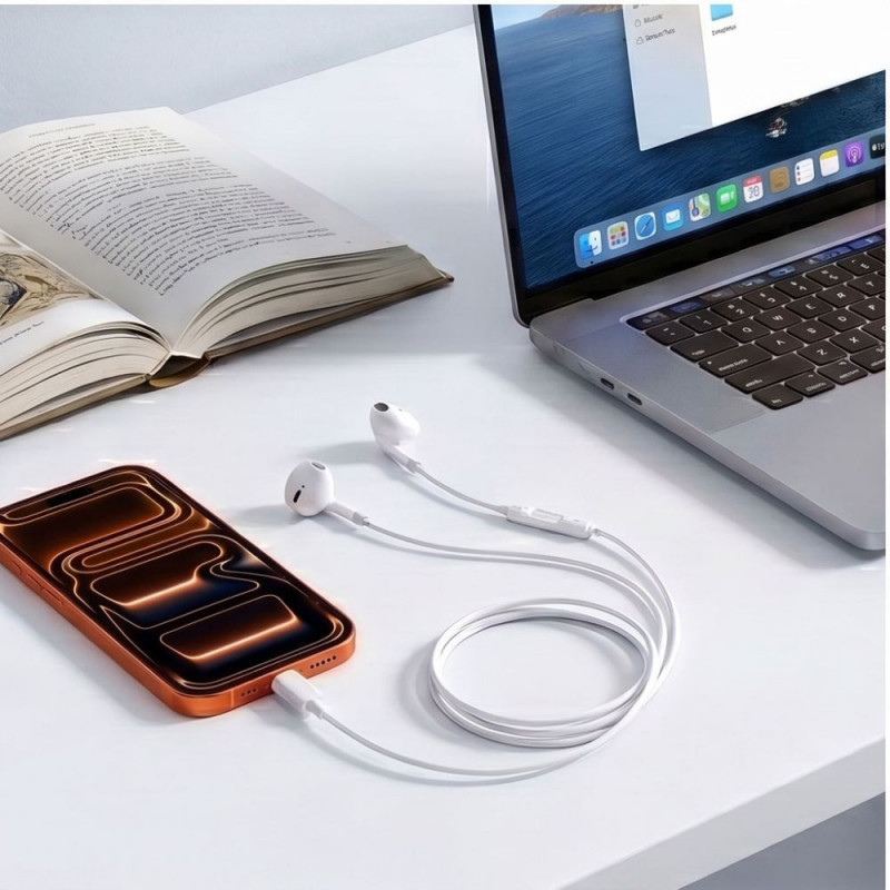 Tech-Protect Ultraboost Core G4 USB-C vadu austiņas, baltas