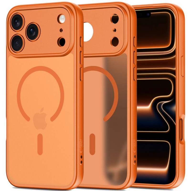 Tech-Protect BasicMag MagSafe vāciņš Apple iPhone 17 Pro, matēts Cosmic Orange