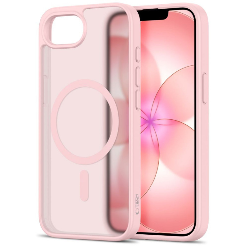 Tech-Protect BasicMag MagSafe apvalks Apple iPhone 16e / 17e, matēts Soft Pink