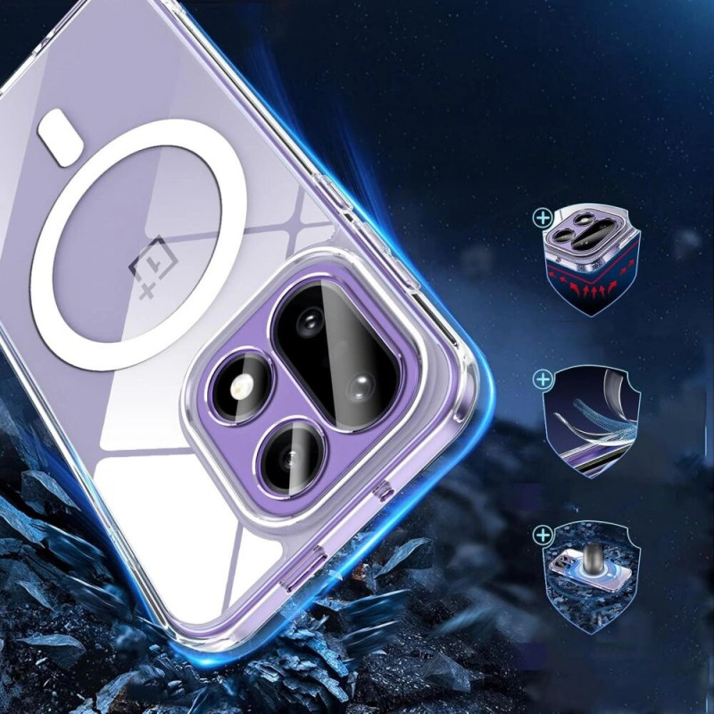 Tech-Protect Flexair Hybrid MagSafe apvalks OnePlus 15, caurspīdīgs