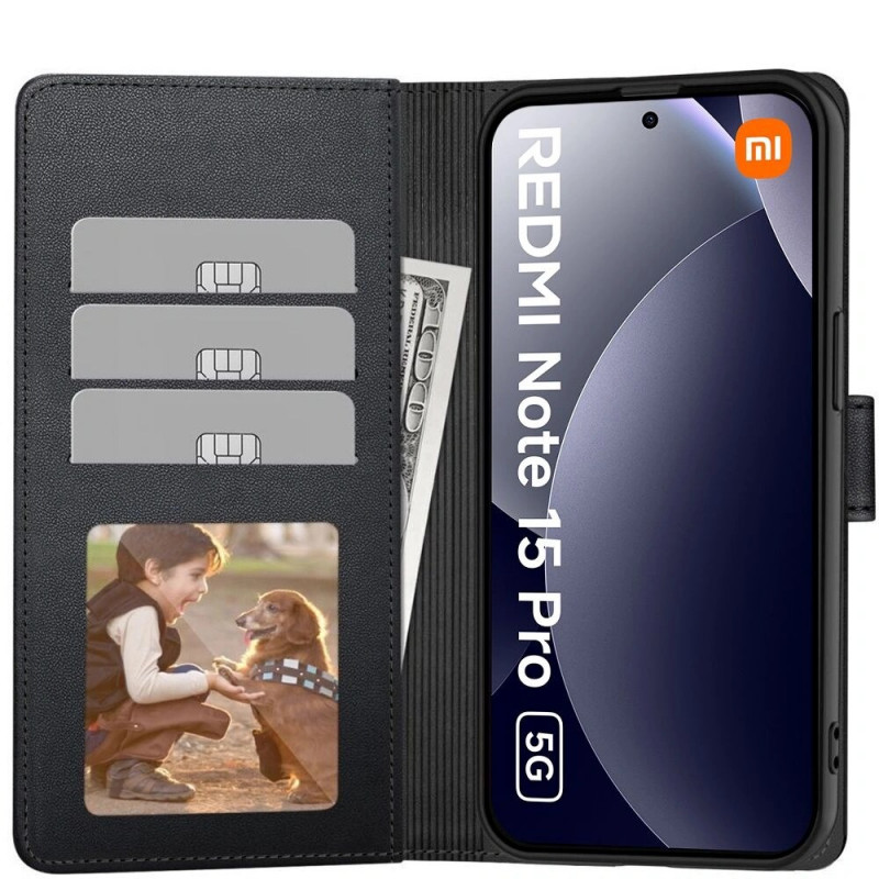 Tech-Protect Wallet Case Tech-Protect Xiaomi Redmi Note 15 Pro 5G, Matte Black