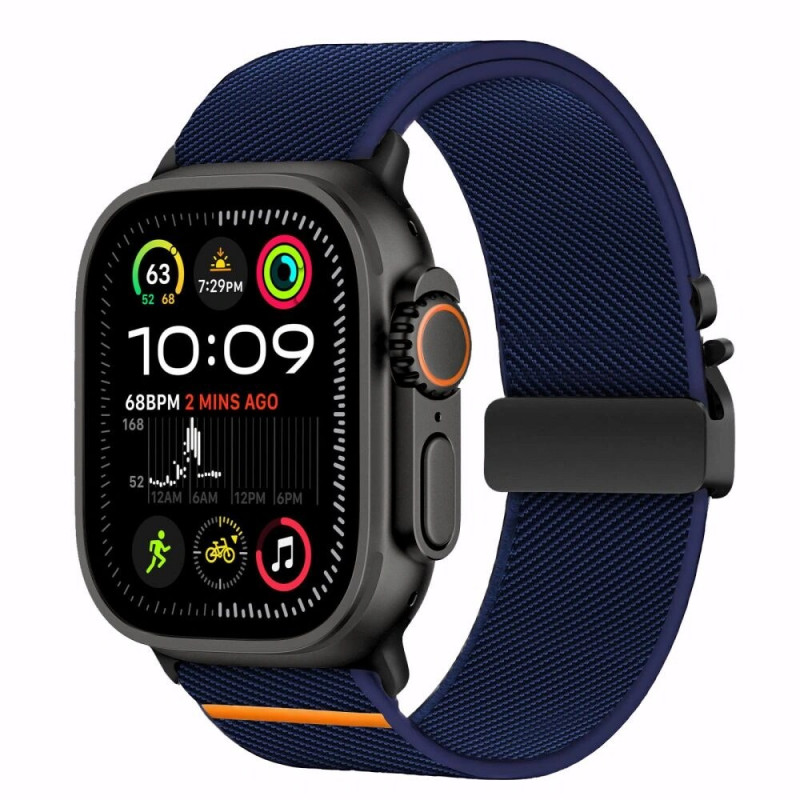 Tech-Protect Nylon Clasp pulksteņa siksniņa Apple Watch 6 / 7 / 8 / 9 / 10 / SE / Ultra 1 / 2 44/45/46/49 mm, Navy