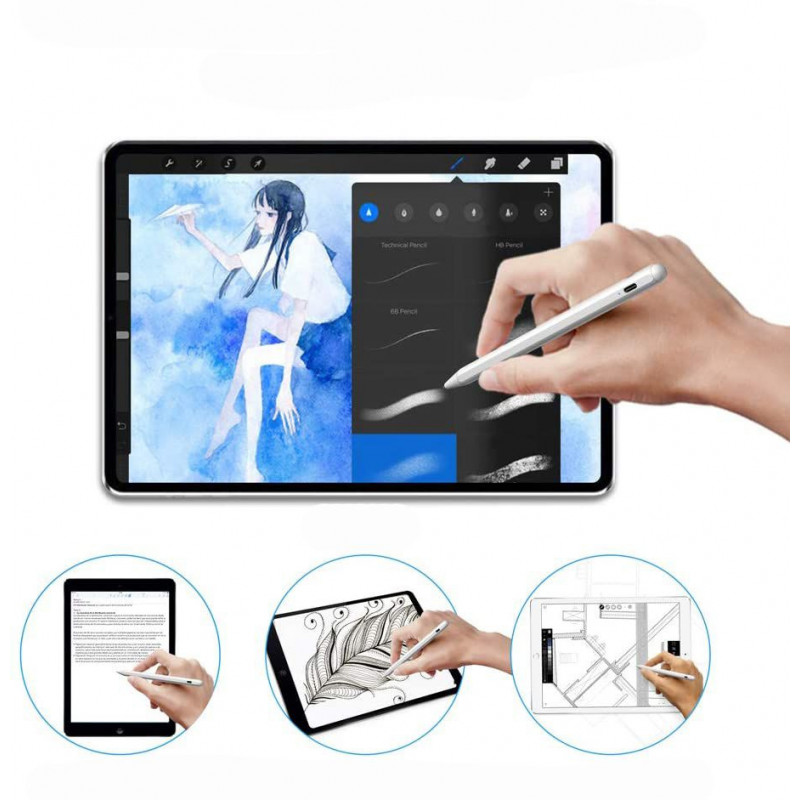 Tech-Protect digitālais zīmulis Apple iPad, balts