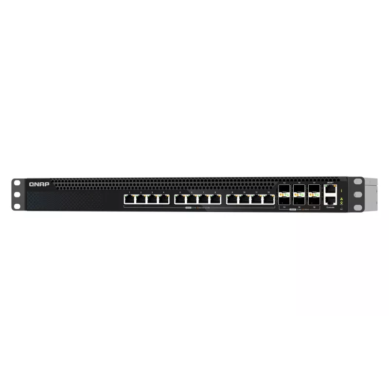 QNAP QSW-M5218-6F12T pārvaldāmais L3 tīkla komutators, 10G Ethernet, 1U stiprinājums