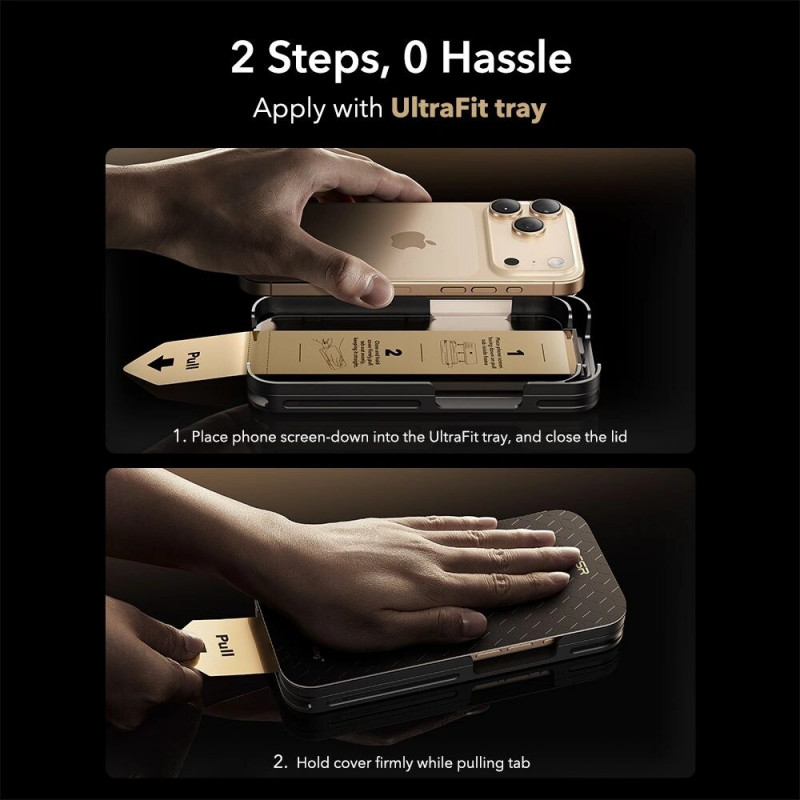 ESR UltraFit Armorite Pro rūdītais stikls ar Glass by Corning Apple iPhone 17 Pro Max, ESR928