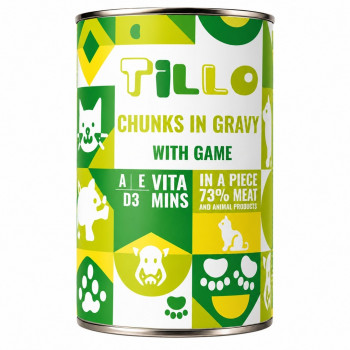 TILLO Chunks in gravy Game mitās mērcē, 1250 g